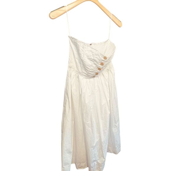 Free People Lilah Pleated Tube Midi Dress - Picture 7 of 13